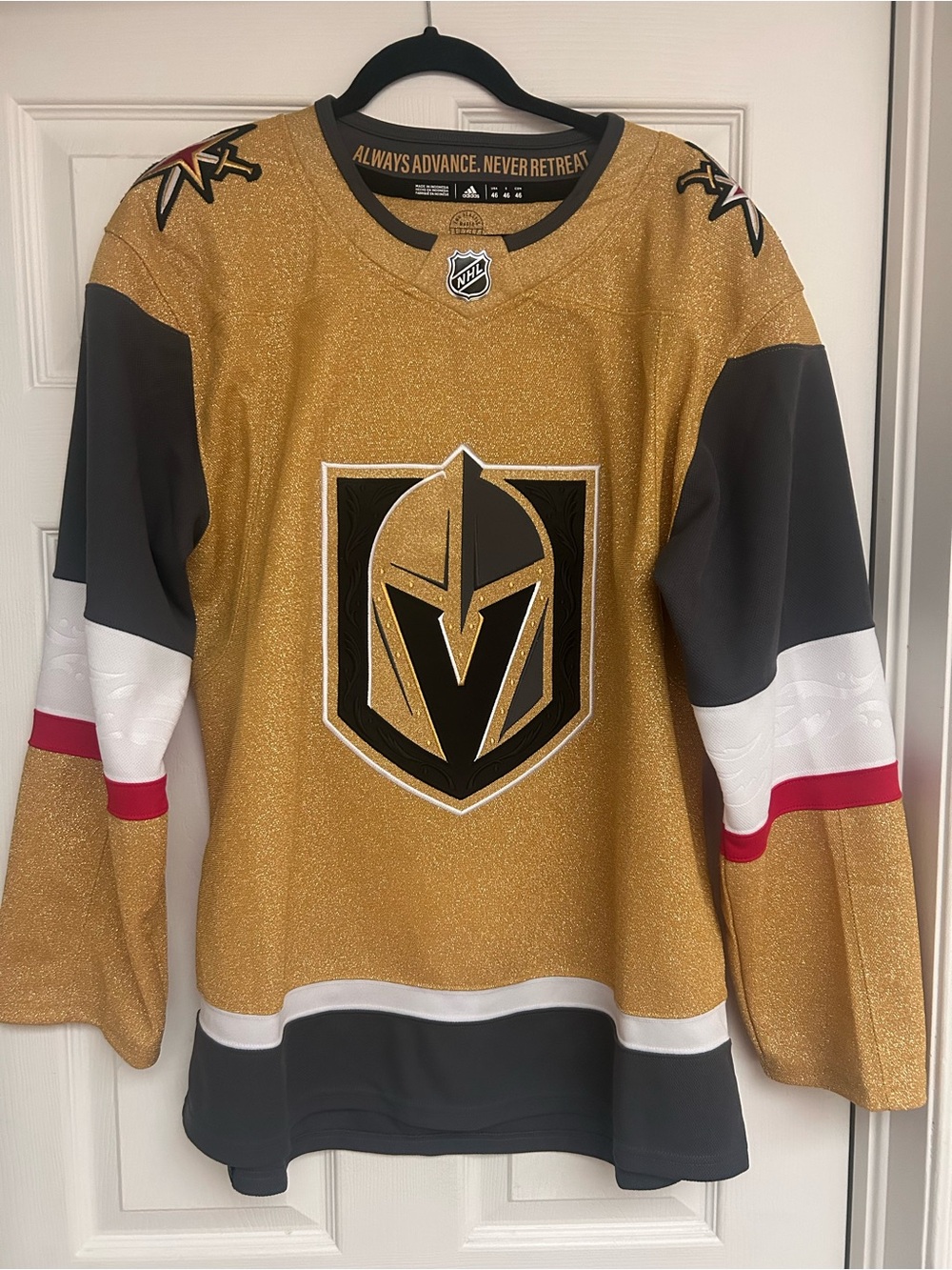 Las Vegas golden knights adidas jersey size 46